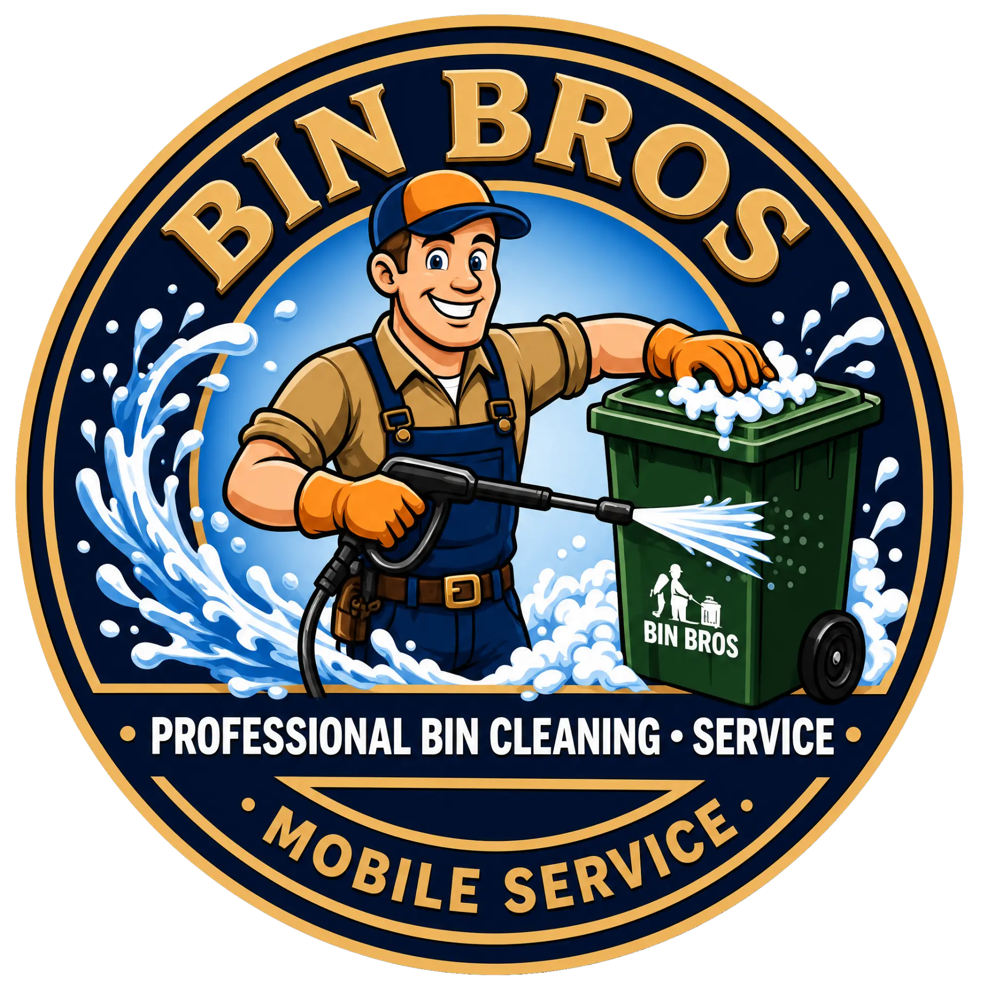 Bin Bros Cleveland professional bin cleaning service logo